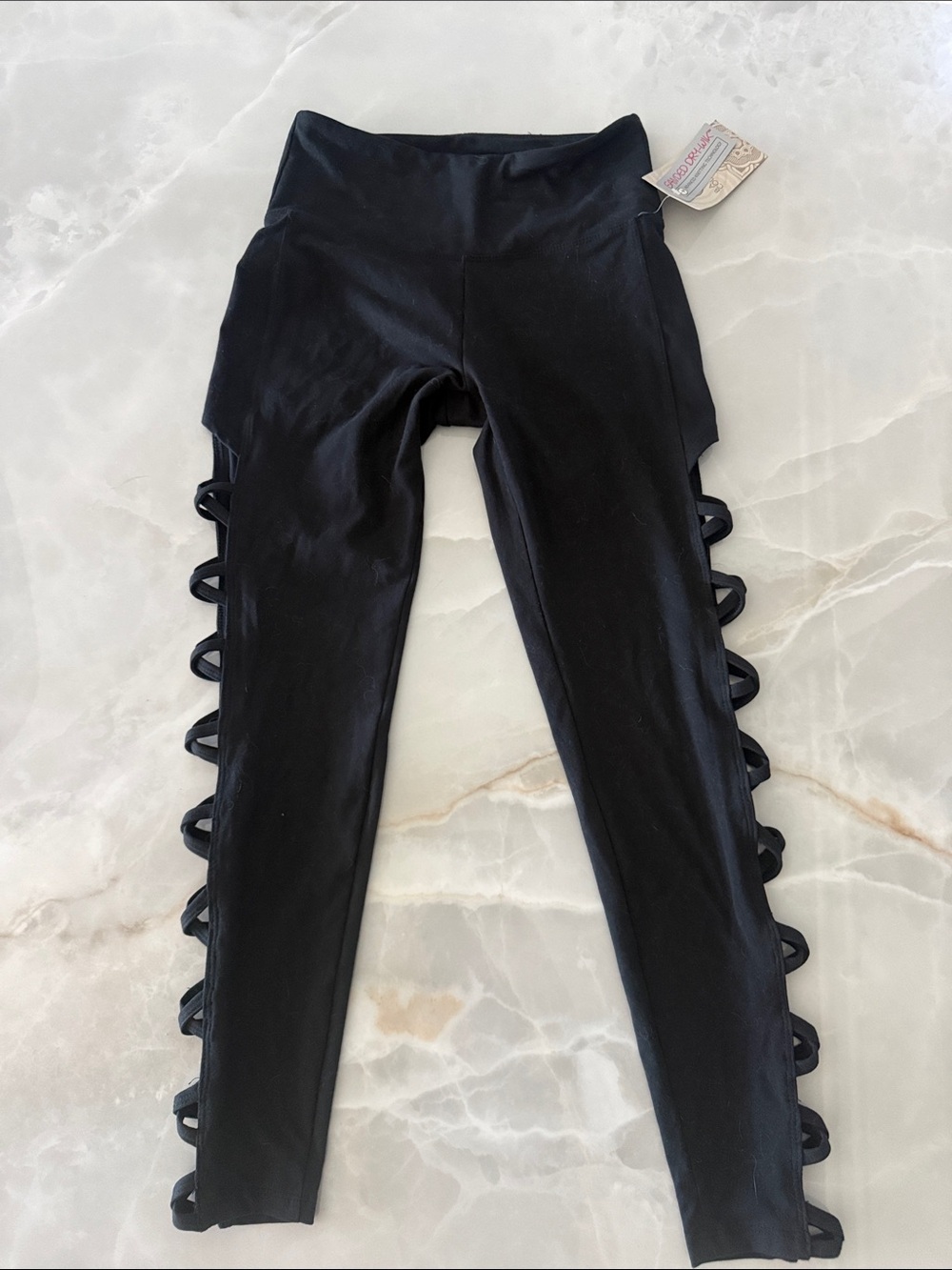 Balance Collection Black Side-Ring Active Leggings